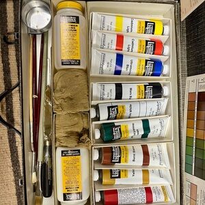 Vintage Liqutex brand acrylic paint set